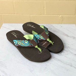 Cole Hann Fabric Thong Flip Flop Sandals Women’s